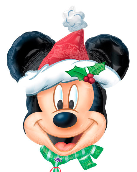 Шар Фигура, Микки Маус Новогодний / Mickey Christmas (в упаковке)
