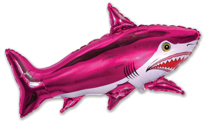 Шар Мини-фигура Акула (фуксия) / Shark (в упаковке)